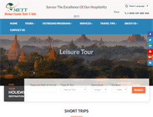 Tablet Screenshot of myanmarescapadetravel.com